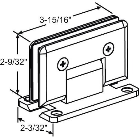 Strybuc Heavy Duty Hinge Bevel Edge 22-271BCH